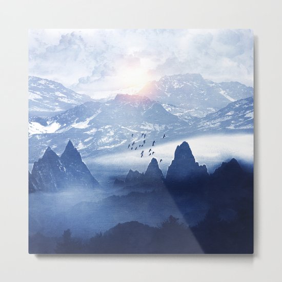 Winter. Melody... Metal Print