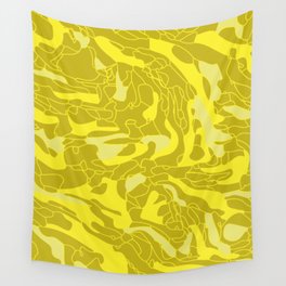Mustard abstraction Wall Tapestry