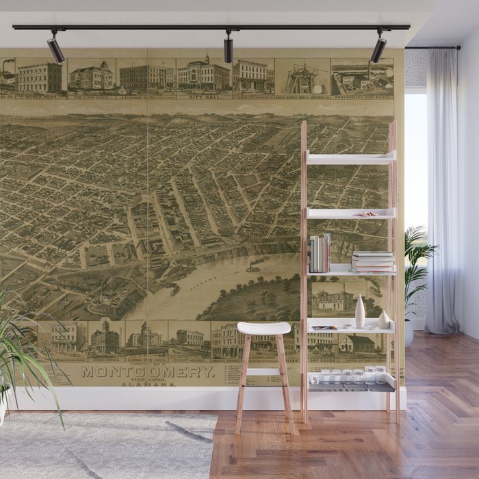Montgomery Alabama 1887 Wall Mural By Jacopaco
