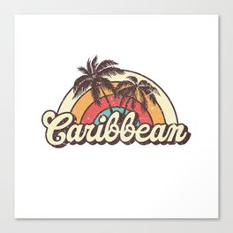 Caribbean honeymoon trip Canvas Print