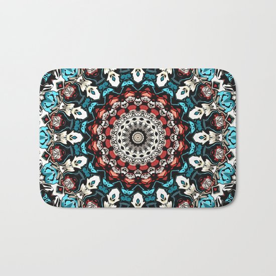 Abstract Shapes Mandala Bath Mat