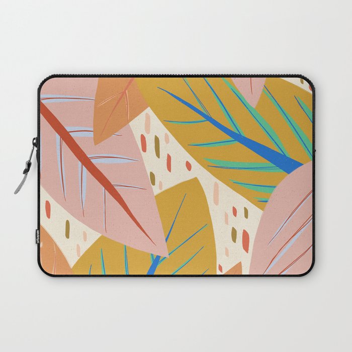 Tropical Leaves - Bright Colors Laptop Sleeve