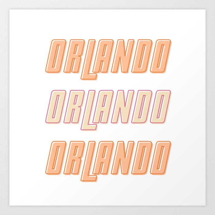 or or orlando Art Print