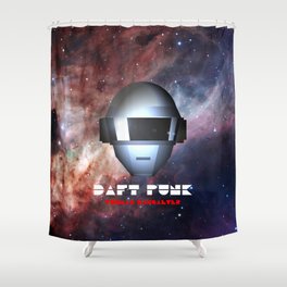 Electronic Music Shower Curtains Society6 - daft punk random access memories poster roblox