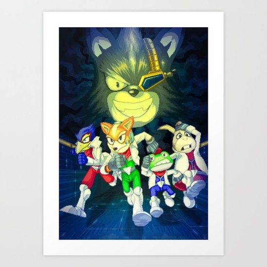 Run Fox, Run ! Art Print