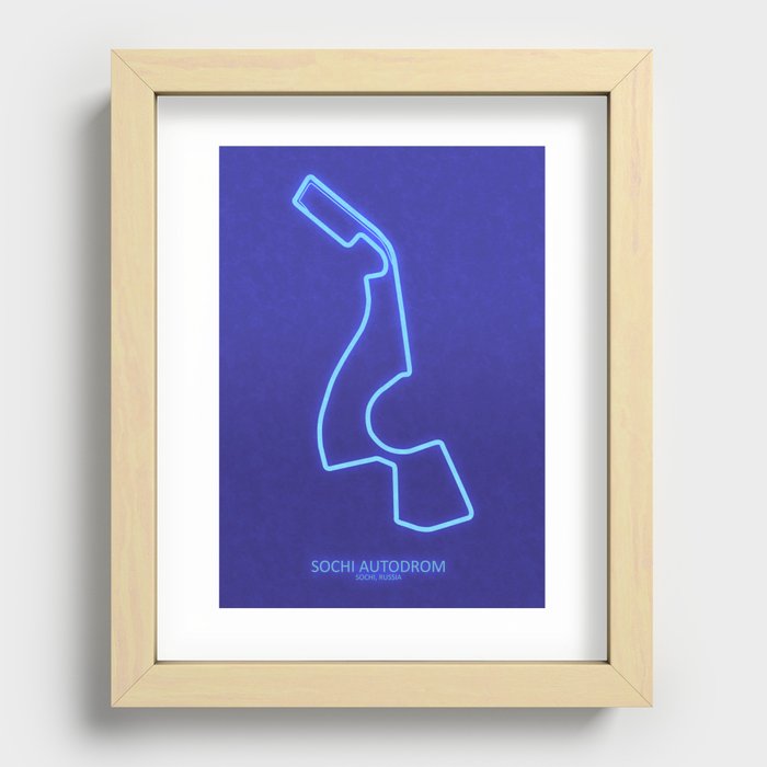 Sochi Autodrom Recessed Framed Print