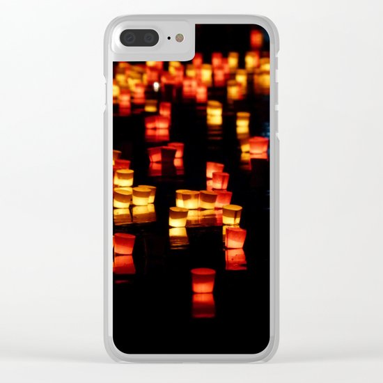 Floating Laterns Clear iPhone Case