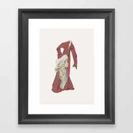 Robe- fashion illustration Framed Art Print