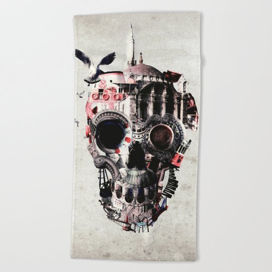 Istanbul Skull Beach Towel