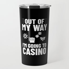 Casino Slot Machine Game Chips Card Player Travel Mug