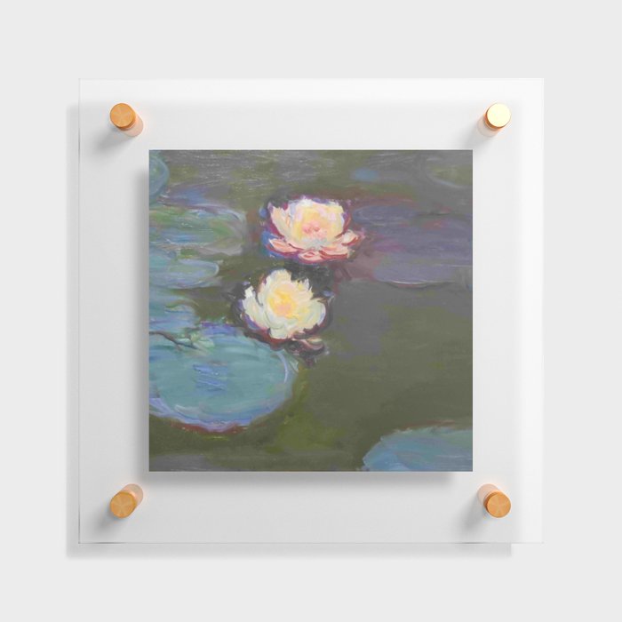 Monet, water lilies or nympheas 2 Circa 1898 water lily Floating Acrylic Print