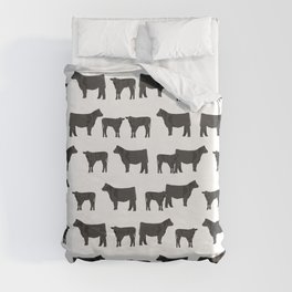 Angus Cattle breed farm gifts must have cow animal Duvet Cover
