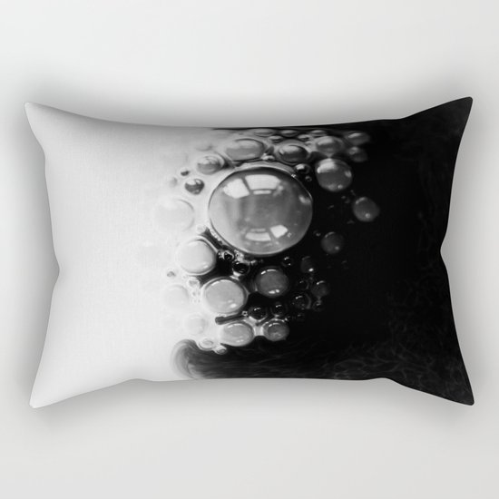 BLACK AND WHITE PAINT MIXING Rectangular Pillow