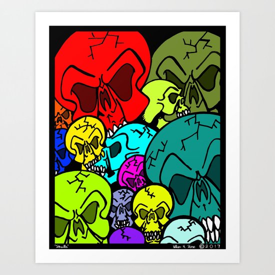 Skulls Art Print