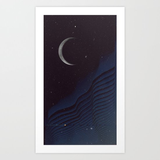 Waxing Cr3sc3nt Glytch Art Print