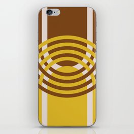 Arches Composition in Brown and Yellow iPhone Skin