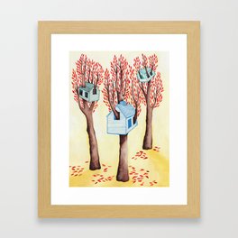 Tree Houses Framed Art Print