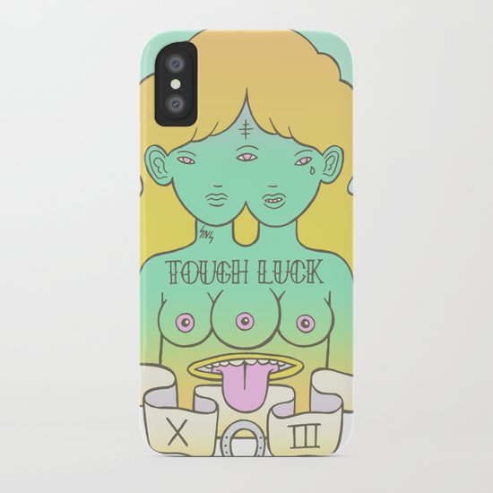 tough luck iPhone Case