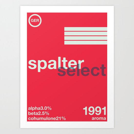 spalter select single hop Art Print