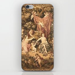 Antique 18th Century Romantic Goddess Aphrodite Parisian Tapestry iPhone Skin