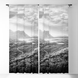 Norway Black and White Blackout Curtain