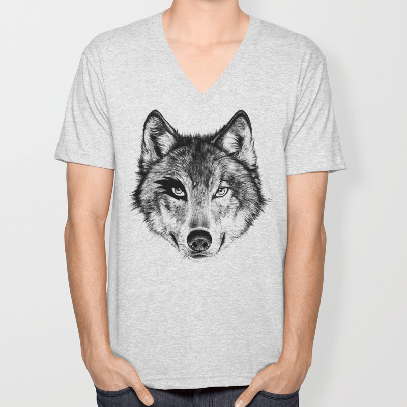 The Wolf Next Door Unisex V Neck By Florever Society6