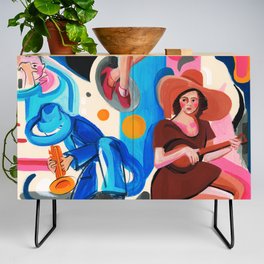 Music Concert Painting on paper Artwork - Composition Credenza