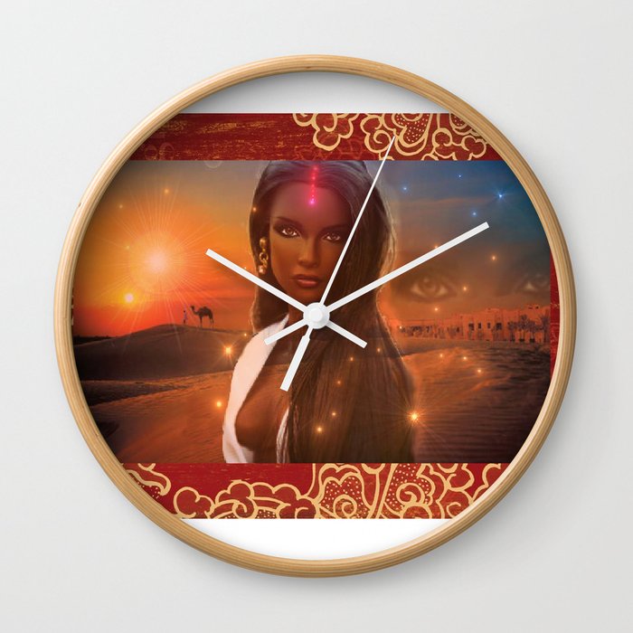 Beautiful Desert Girl Wall Clock