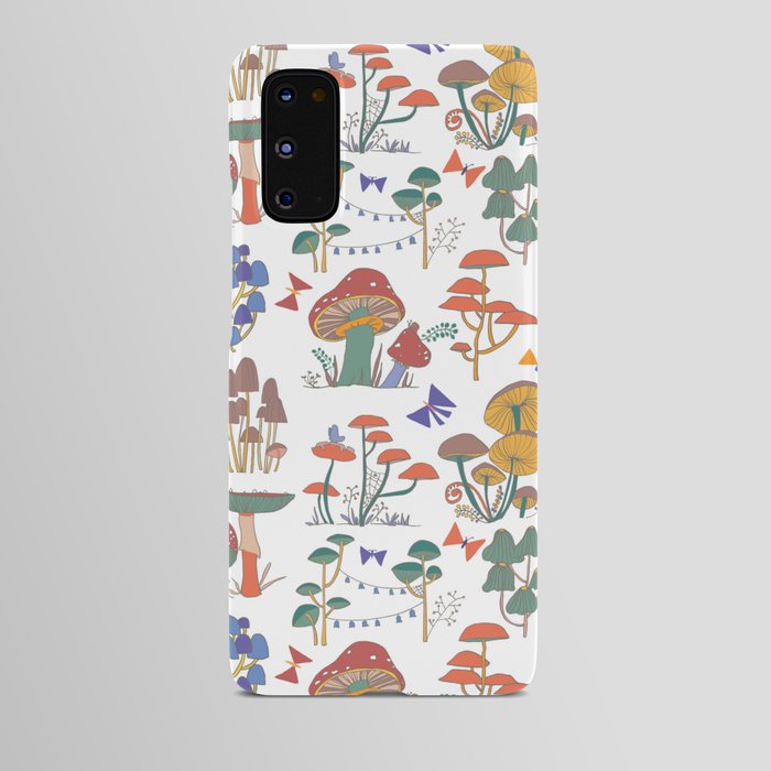 Field of Mushrooms Sungold Android Case