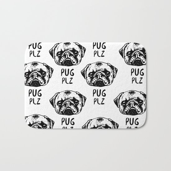 Pug Plz Bath Mat