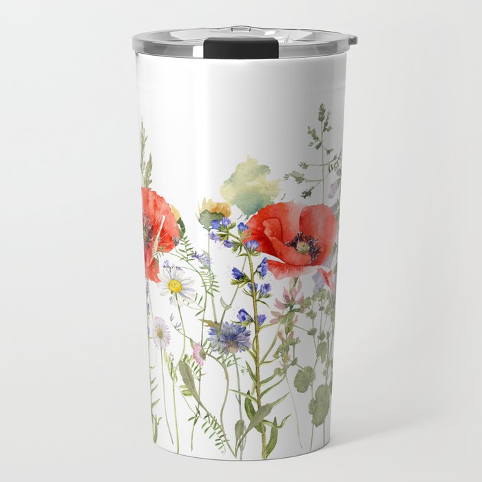 Wildflowers Field Meadow  Travel Mug