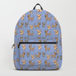 Chihuahua chihuahuas - blue Backpack