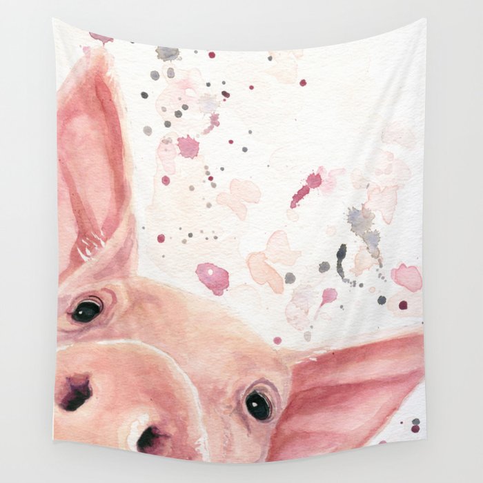 Cute Pig Wall Tapestry