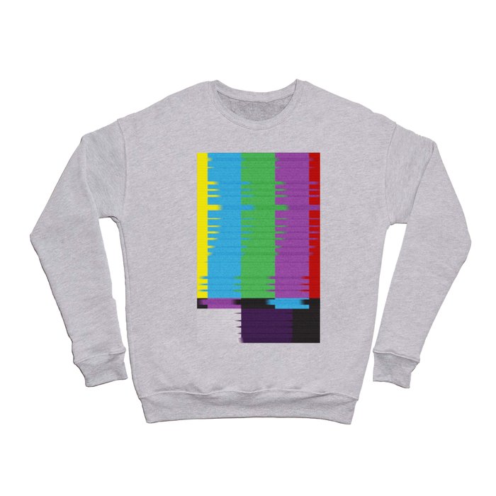 color tv bar#glitch#effect Crewneck Sweatshirt