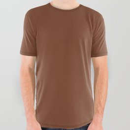 Brown Frog All Over Graphic Tee