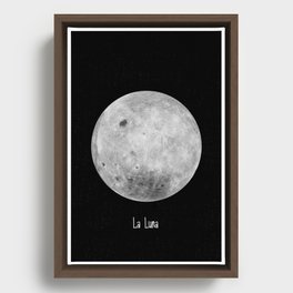 la luna Framed Canvas