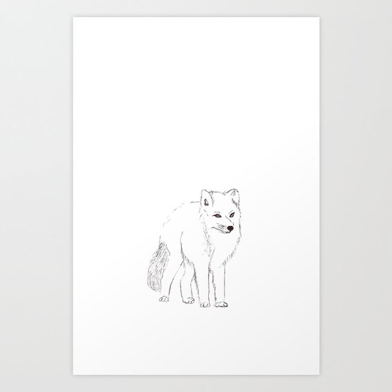 Foxy Art Print