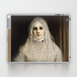 The White Woman - Gabriel von Max  Laptop Skin