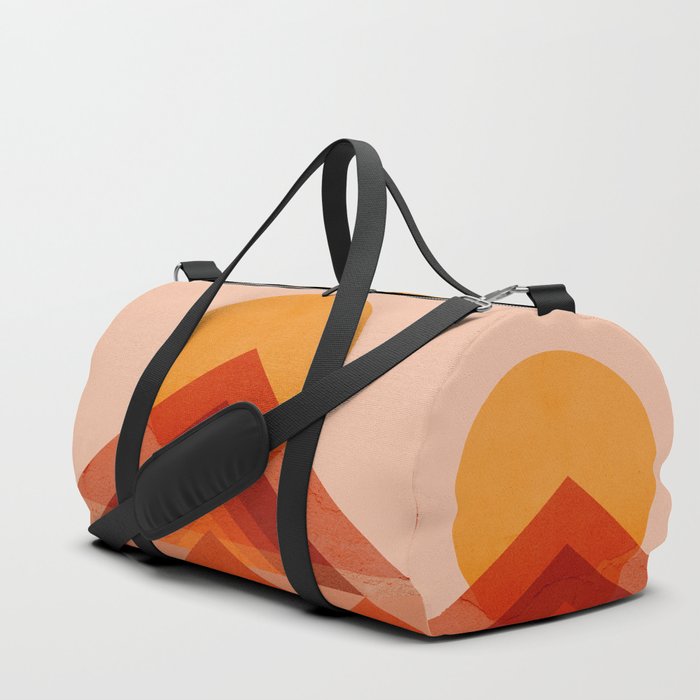 Abstraction_SUN_Mountains_Rainbow_Minimalism_001 Duffle Bag