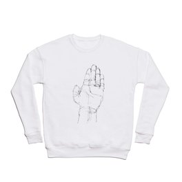 Ink doodle hand #1 Crewneck Sweatshirt