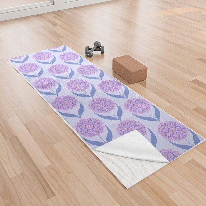 Abstract flower Yoga Towel
