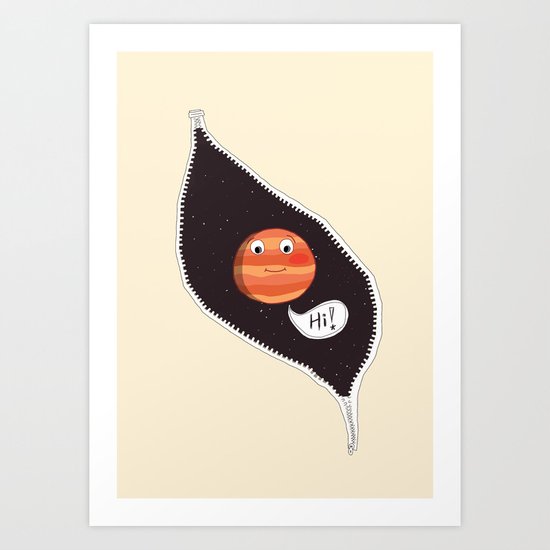 Hello Jupiter Art Print
