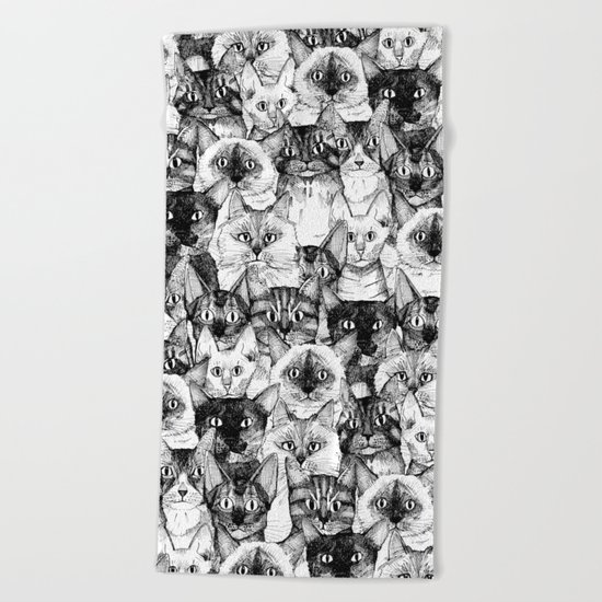 just cats Beach Towel
