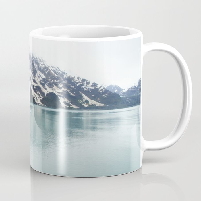 Hubbard Glacier Snowy Mountains Alaska Wilderness Coffee Mug