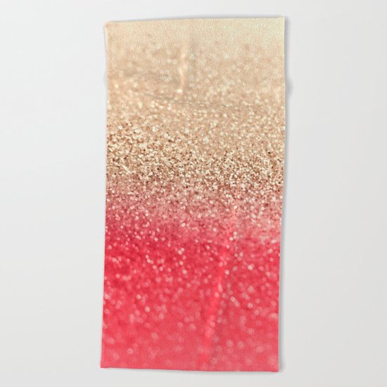 GOLD CORAL Beach Towel