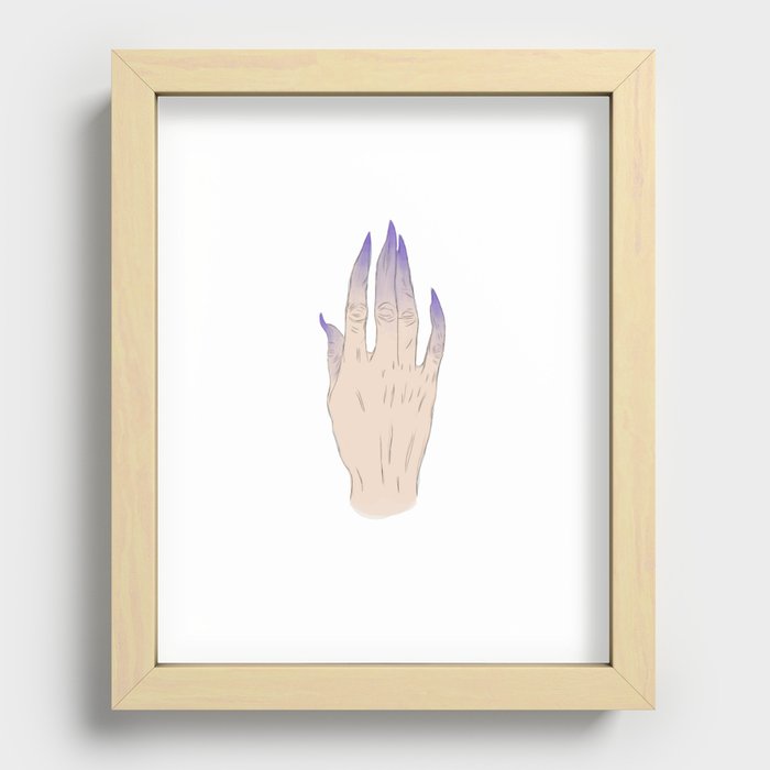 Futuristic Hand Recessed Framed Print