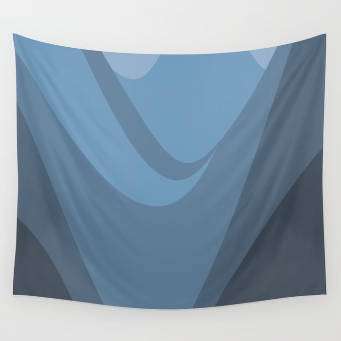 Blue valley Wall Tapestry