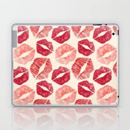Pattern Lips in Red Lipstick Laptop Skin