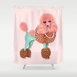 FUNKY POODLE Shower Curtain