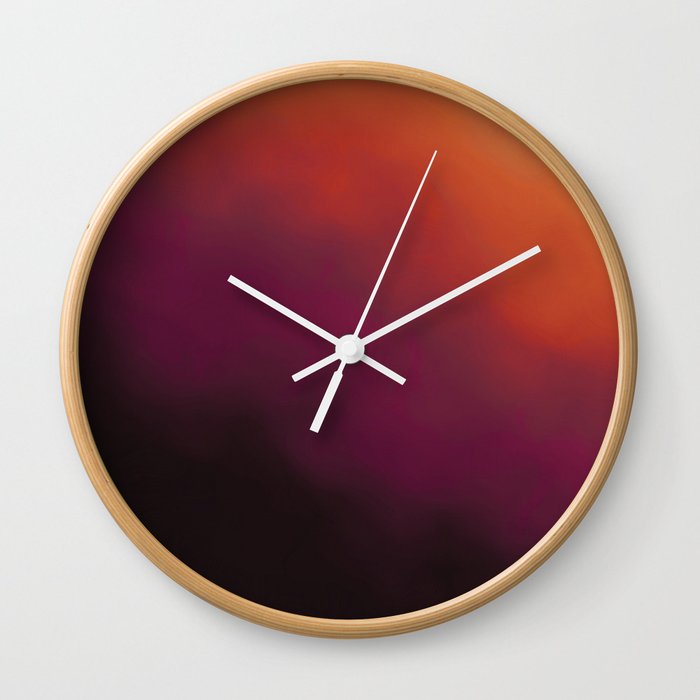 Storm Abstract Print Wall Clock